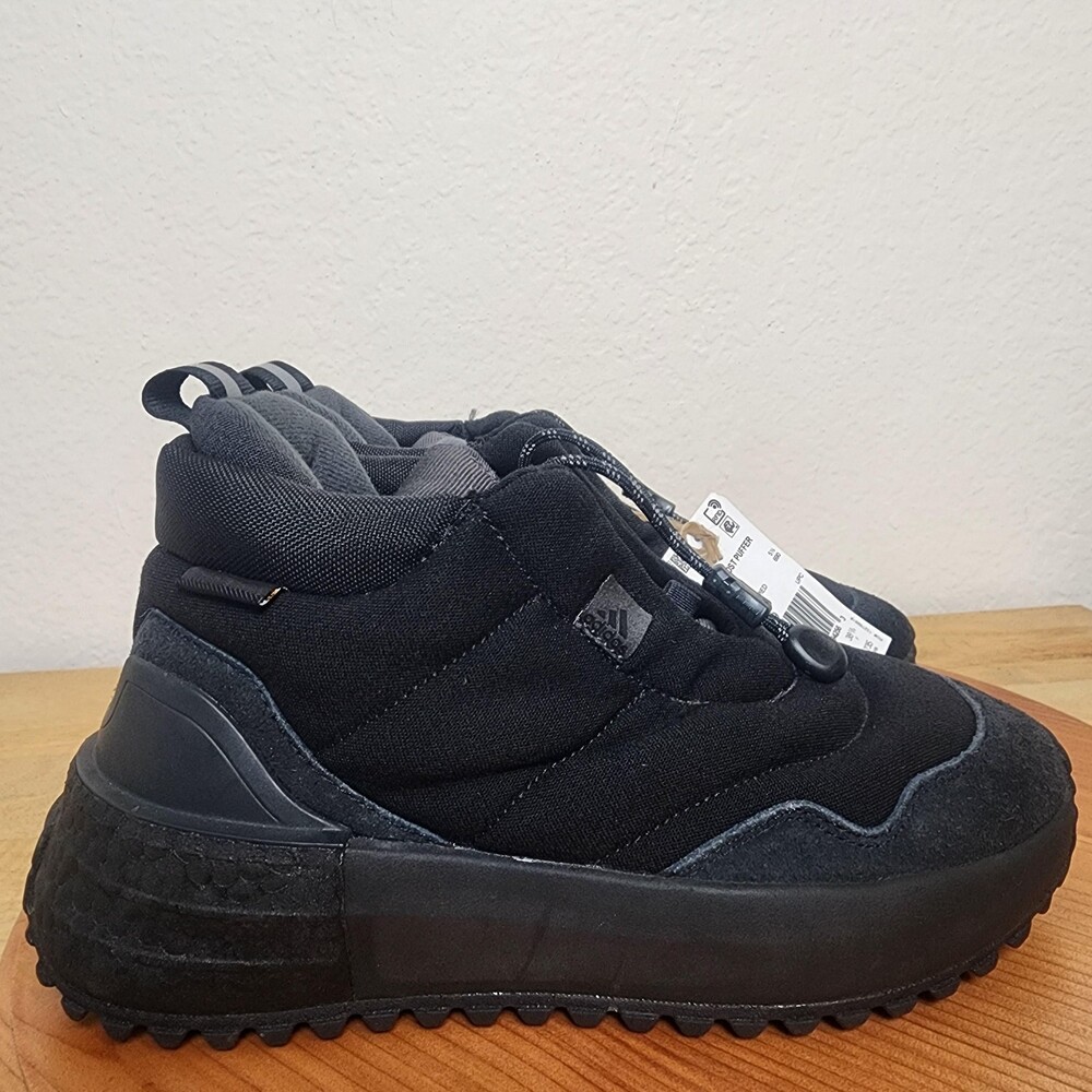 NWOB Adidas X_PLRBOOST Puffer Shoes Womens Size 7 Black Winter Sneakers IF8139